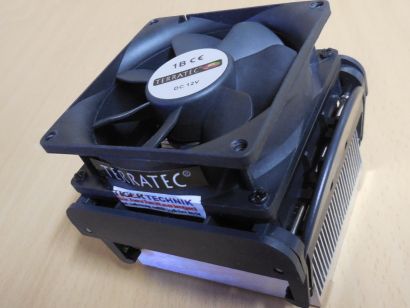 Terratec Intel Sockel 478 CPU Kühler 80mm 3 pol FAN Lüfter Cooler Alu* ck435