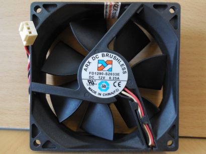 ARX FD1290-S2033E Lüfter 92mm 12V 0.25A 3-pin FAN DC Brushless schwarz* GL174