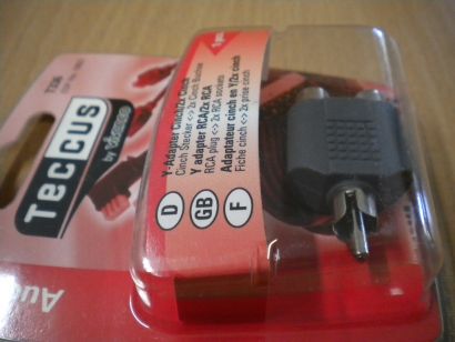 Teccus by Vivanco Audio Y Adapter Cinch Stecker - 2x Cinch Buchse* so56