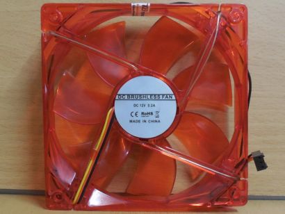 12cm Gehäuse Lüfter rot 120mm 3-pol LED rot DC Brushless Case FAN* GL187