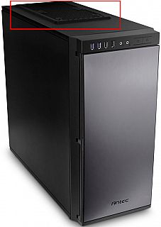 Antec P100 ATX Midi Tower Staubschutz oben schwarz mit Dämmung innen* pz1012