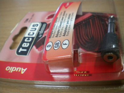 Teccus by Vivanco Audio Adapter Klinke Stecker 6,3mm - Buchse 3,5mm* so63