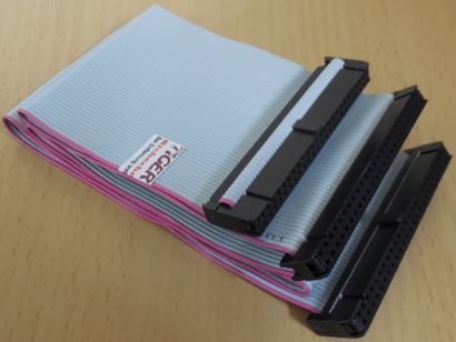 SCSI 50 pin Flachkabel Kabel grau ca. 60cm 3 Abgriffe intern HDD CD ROM* pz1035