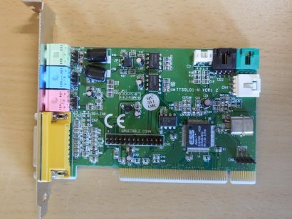Terratec SOLO 1 TTSOLO1-N VER1.2 128i PCI Soundkarte Gameport 32bit ESS1938S*s81