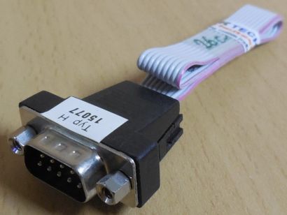 Seriell COM Port Anschluss Typ H 15077 9-pin serial RS 232 PC Computer* pz1037