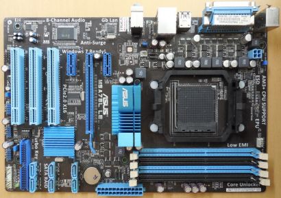 Asus M5A78L LE Rev 2.01 Mainboard +Blende Sockel AM3 AM3+ PCIe DDR3 GBLAN* m1077