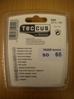Teccus by Vivanco Audio Kurzadapter Chinch Buchse - Chinch Buchse* so65