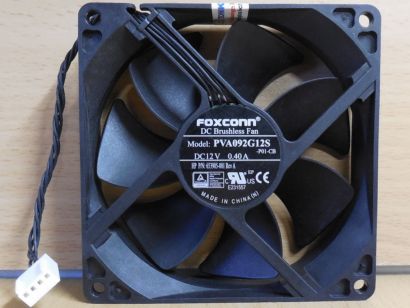 HP 653905-001 Rev A Foxconn PVA092G12S Lüfter 92mm 12V 4pin FAN Z420 Z440* GL196