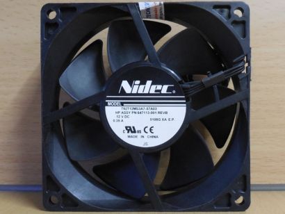 HP 647113-001 Nidec T92T12MS3A7-57A03 Lüfter 92mm 12V 4-pin FAN Z420 Z440* GL197