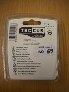 Teccus by Vivanco Video Koaxial Doppelstecker Koax Stecker - Koax Stecker* so69