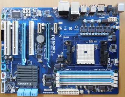 Gigabyte GA-A55-DS3P Rev 1.0 Mainboard AMD Sockel FM1 DDR3 GbE LAN Audio* m1083