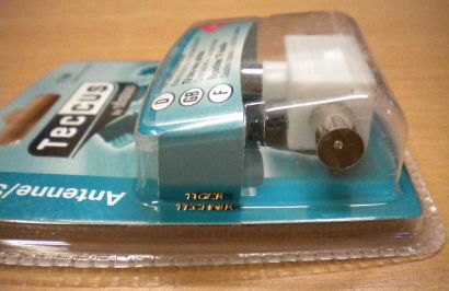 Teccus Video TV 2-fach Zweifachverteiler Koax Kupplung 2x Koax Stecker* so74
