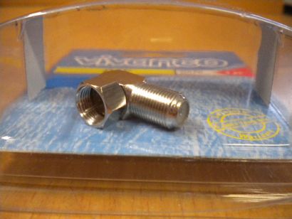 Vivanco DIY F-Winkeladapter F-Stecker F-Buchse aus Metall hohe Qualität* so77