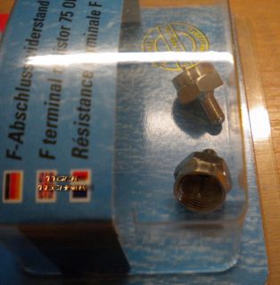 Vivanco SAT DIY 4x F-Abschlusswiderstand 75 Ohm End Widerstand NEU* so79