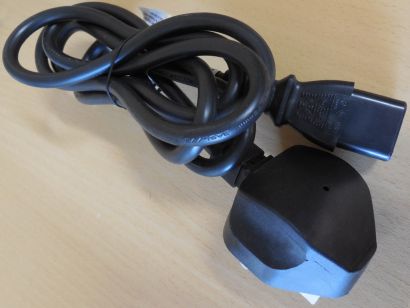 I-Sheng Stromkabel Reisekabel England UK BS1363 C13 Kaltgeräte ca.1,8m 5A*pz1081