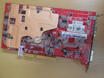 ATI R98-TD3 Radeon 9800 XT 256MB 256-Bit DDR DVI-I TV-Out VGA RETRO AGP* g651 Grafikkarte