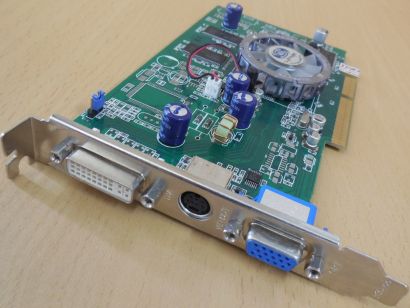 Sapphire Radeon 9550 256MB 128Bit DDR DVI TV-Out VGA RETRO AGP 8X FAN blau* g658 Grafikkarte
