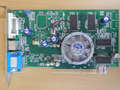 Sapphire Radeon 9550 256MB 128Bit DDR DVI TV-Out VGA RETRO AGP 8X FAN blau* g658 Grafikkarte