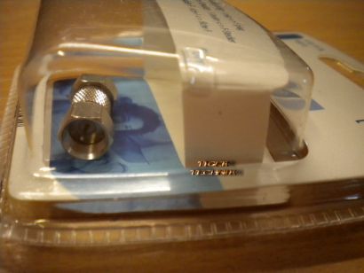 Vivanco DIY SAT F-Doppelstecker Metall hohe Qualität* so83