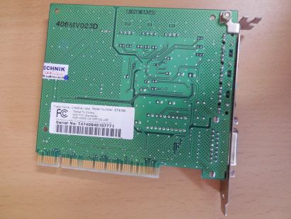 Creative CT4740 Sound Blaster AudioPCI 64V Retro PCI Karte Game Midi Port* s83
