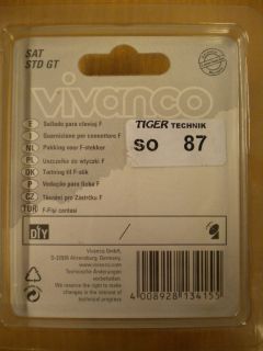 Vivanco DIY 2 Stück 2x Gummitülle Dichtung für F-Stecker hohe Qualität* so87