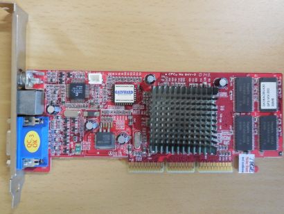Gainward VGA-GWV06-A nVidia GeForce2 MX 200 32MB Retro AGP VGA TV Composite*g676