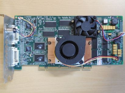 ATI Fire GL4 28130070-004 128MB DDR 256-Bit Retro AGP Dual DVI 3D Brille* g688