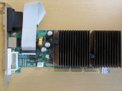 EVGA e-GeForce FX5200 nVidia GeForce FX 5200 128MB Retro AGP DVI TV-Out VGA*g699