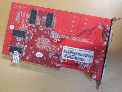 ATI Radeon 9200 128MB 128Bit VGA TV-Out S-Video DVI-I RETRO AGP Grafikkarte*g711