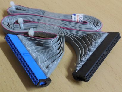 Retro IDE Kabel Flachbandkabel ATA 133 HDD CD DVD ROM Streamer ca. 55cm* pz1101