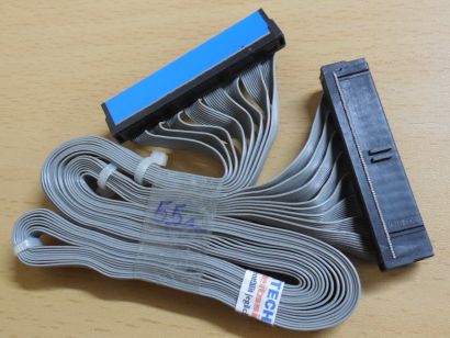 Retro IDE Kabel Flachbandkabel ATA 133 HDD CD DVD ROM Streamer ca. 55cm* pz1101