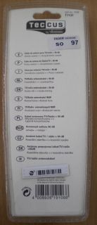 Teccus by Vivanco TV Radio Antennenkabel 90db Koax-St- Koax-Kupplung 3m* so97