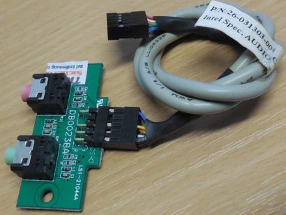 terra 1000686 26-031303-001 DB00238A L51-21044A Audio MIC Front I/O Panel*pz1107