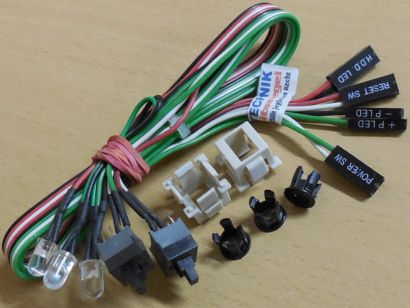 terra 1300062 1000686 Power Schalter Reset Schalter HDD LED Power LED* pz1109