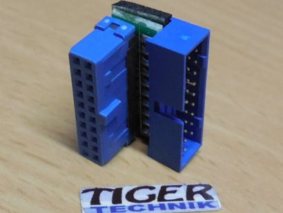 USB3.0 Mainboard Winkelstecker 90° USB connector Stecker abgewinkelt 20pin*mbz13