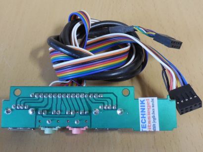 SCN-16P 2x USB2.0 + Audio Front IO Panel Retro Modding mit Kabel ca. 70cm*pz1111