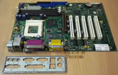 Fujitsu Siemens D1219-D21 GS1 Mainboard mit Blende - So 370 LAN Audio USB m111