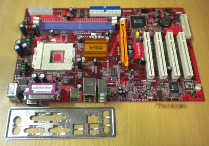 PC Chips M848A V5.0 Mainboard mit Blende - So A 462 DDR400 LAN Audio USB2.0 m112
