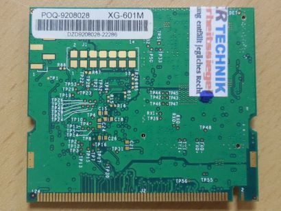 Medion 20017278 Z-Com XG-601M Wireless Modul 802.11g Wi-Fi Mini PCI Card* wk40