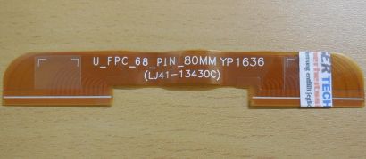 Samsung UE49K6379 Smart TV Display Panel FPC 68-pin 80mm Kabel LJ41-13430C* E114