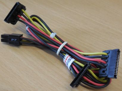 HP 611895-001 4-pin zu 3x SATA Power Kabel Stromkabel Elite 8200 8300 SFF*pz1121