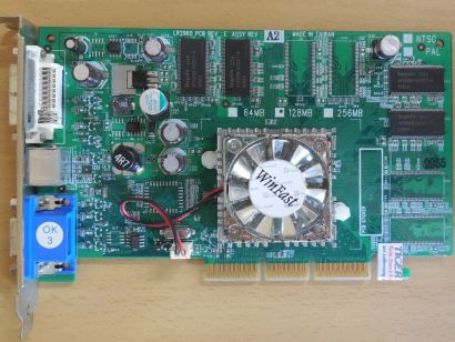 Leadtek Winfast A310XT TD LR2960 GeForce FX 5600XT 128MB RETRO AGP VGA DVI* g737