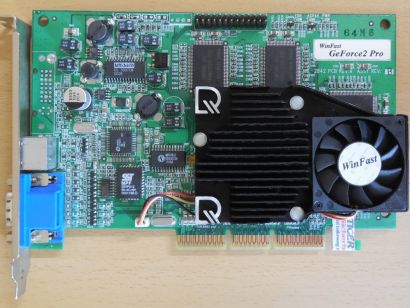 Leadtek Winfast GeForce2 Pro LRI 2842 64MB Retro AGP Grafikkarte VGA TV-Out*g738