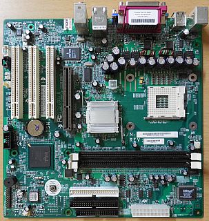 HP 335187-001 Rev A05 Mainboard +Blende D230 MT NR138 Sockel 478 LAN VGA* m115