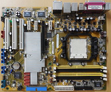 Asus M2N-TE/S Rev 1.02G Retro Mainboard +Blende AMD Sockel AM2 DDR2 PCIe* m1123