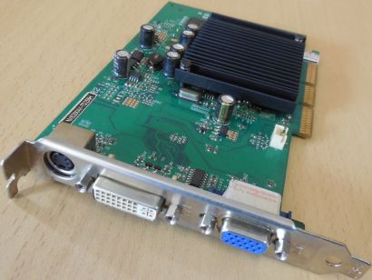 EVGA MSI NX6200AX-TD256H GeForce 6200 256MB DDR2 VGA DVI-I TV-Out RETRO AGP*g743