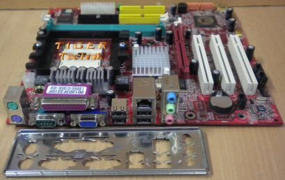MSI MS-7181 K8MM3-V V1.0 Mainboard +Blende Sockel 754 Sound VGA LAN AGP 8x* m116