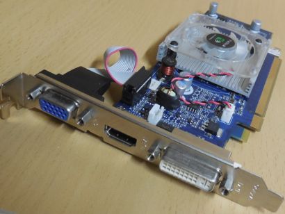nVidia GeForce G100 256MB 64Bit GDDR2 PCIe x16 DVI-I HDMI VGA Grafikkarte* g746