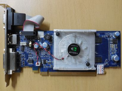 nVidia GeForce G100 256MB 64-Bit GDDR2 PCIe x16 DVI-I HDMI VGA Grafikkarte* g746