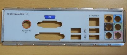 HP 13GP214AM280-1H2 Mainboard Blende Pegatron IPIEL-LA3 Rev 1.02 Eureka3* mbb33 Motherboard IO-Shield Backplate Abdeckplatte